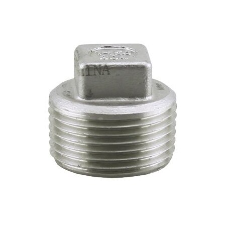 CORED PLUG SS 3/8 IN 304